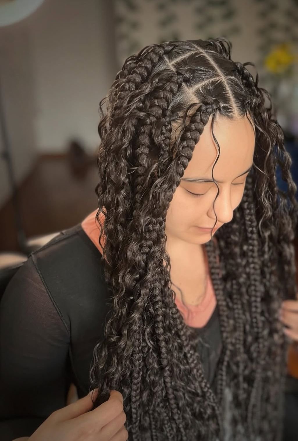 Knotless braids
